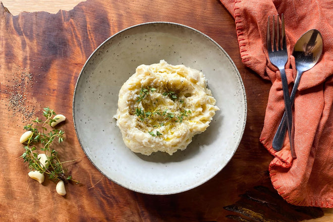 Truffle and confit garlic potato mash