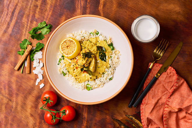 Tamarind coconut fish curry