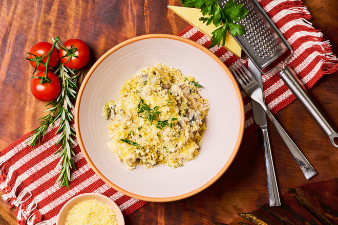 Truffle and mushroom mac n cheese